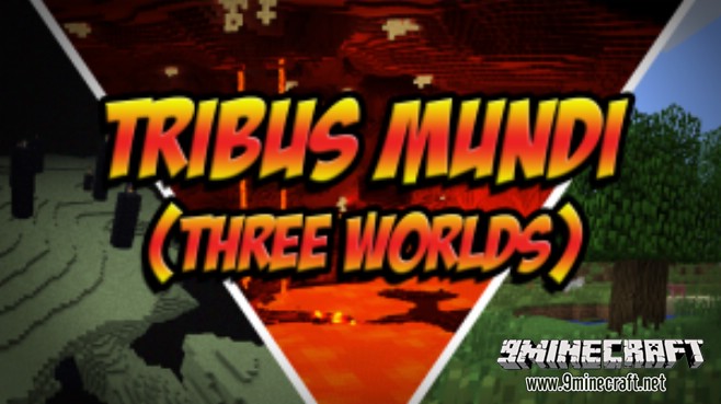Tribus Mundi Three Worlds Map logo
